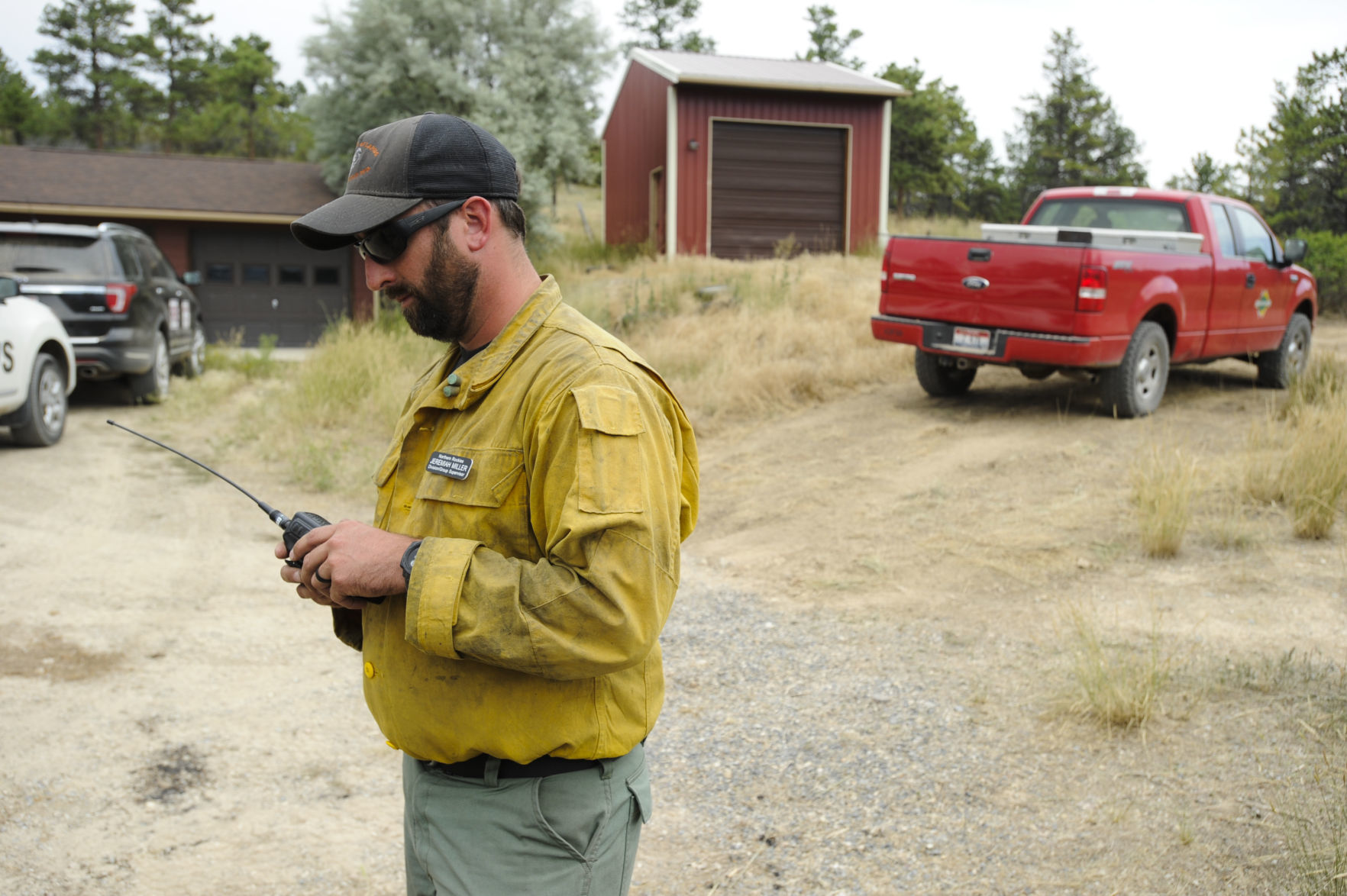 Jeremiah Miller, the division supervisor for the North Hills Fire